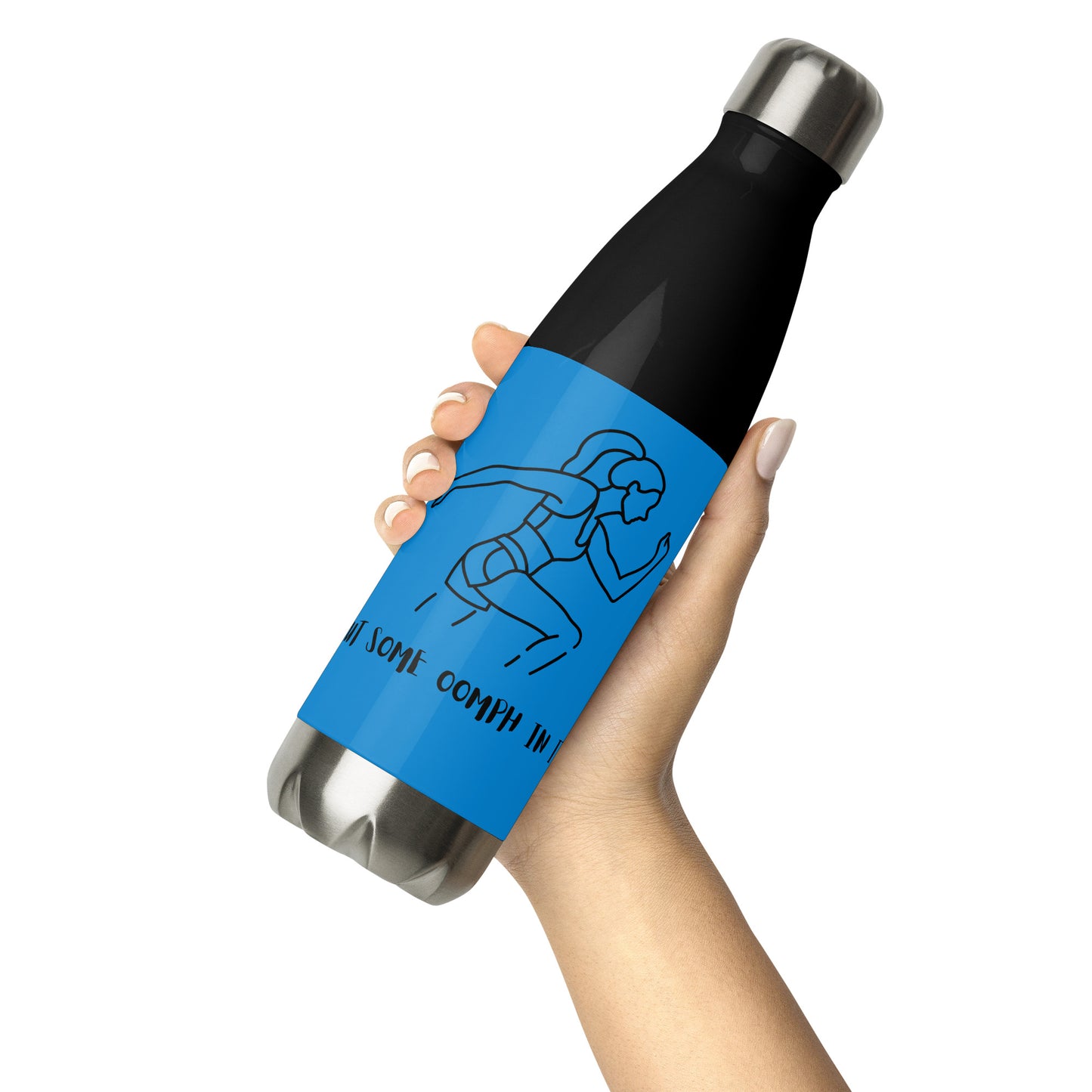 Stainless steel Oomph Runners water bottle